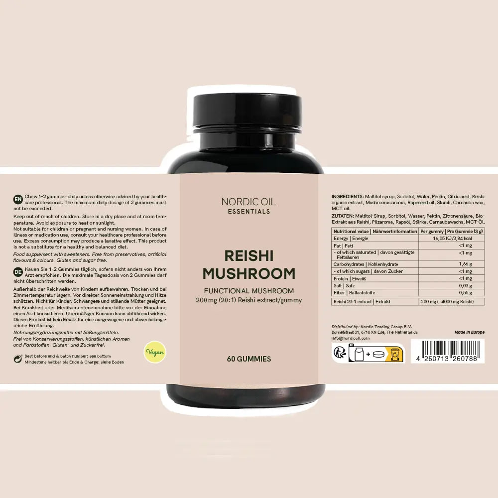 Reishi-svampgummies