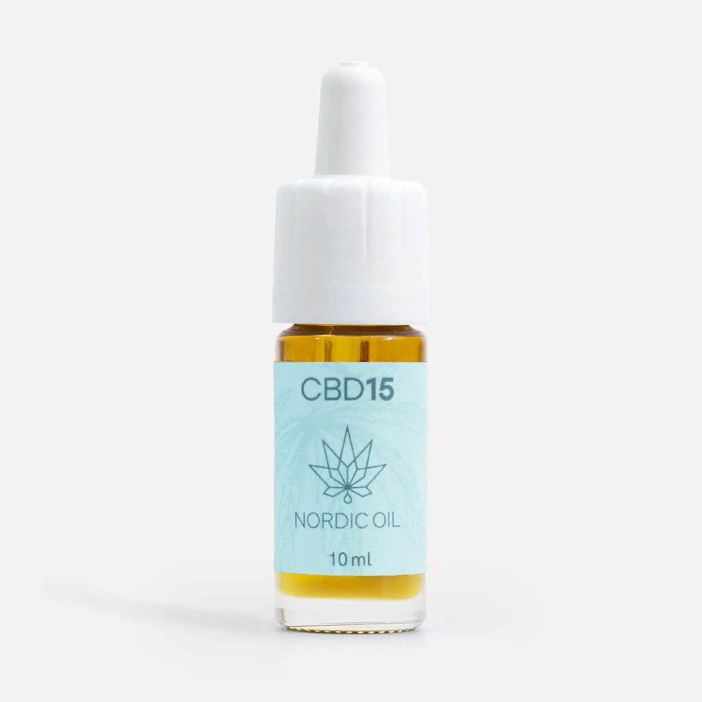 10 ml flaska med 15 % Fullspectrum CBD-olja.