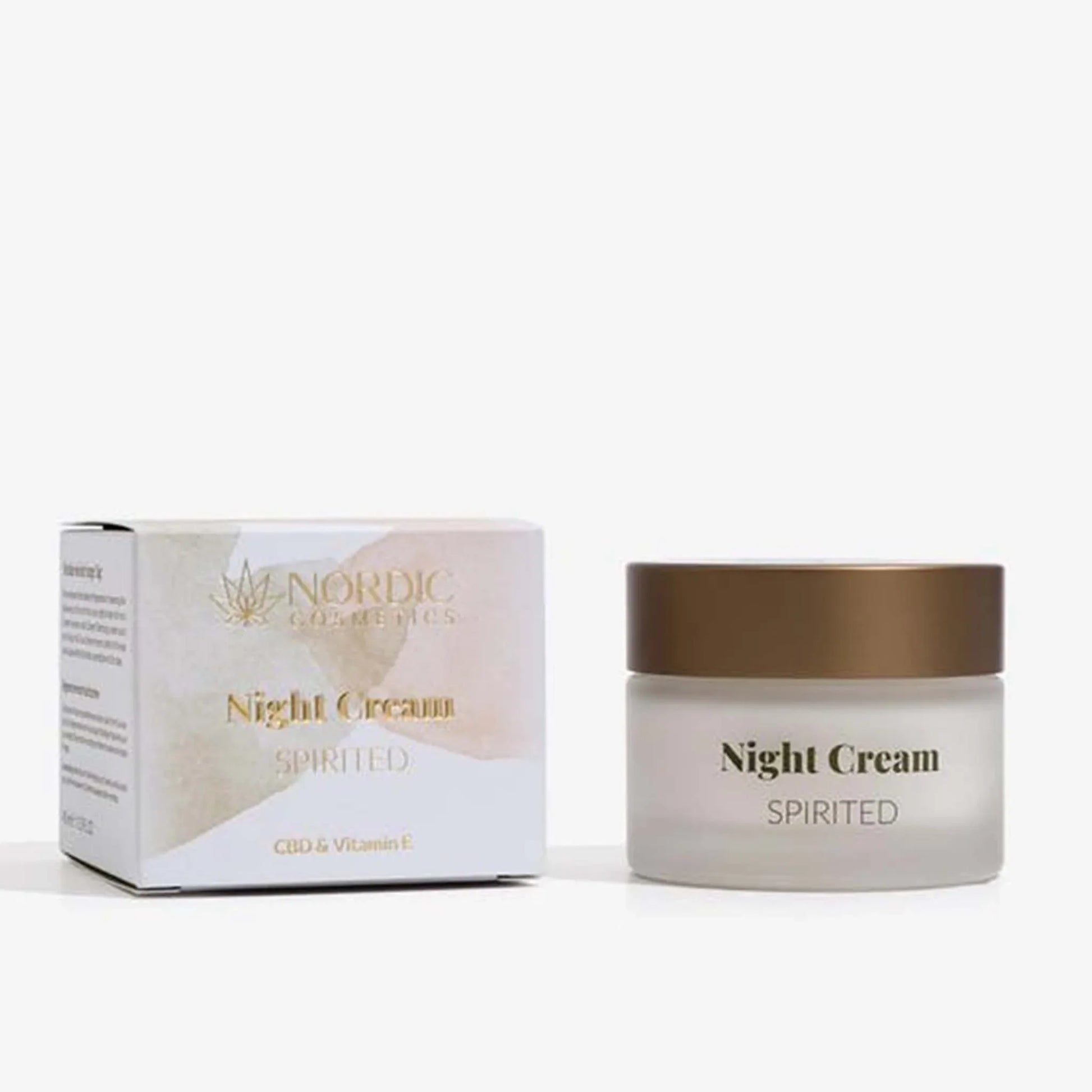 Naturlig Nattkräm med CBD för ansiktet frän Nordic Cosmetics