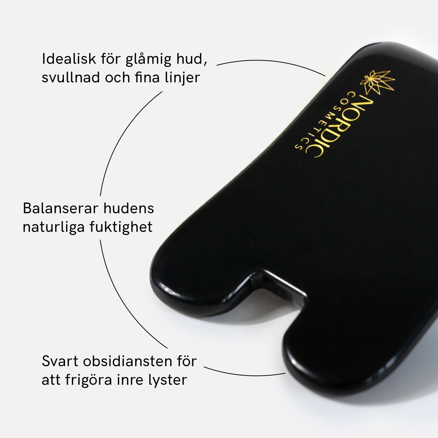 Svart Obsidian Gua Sha