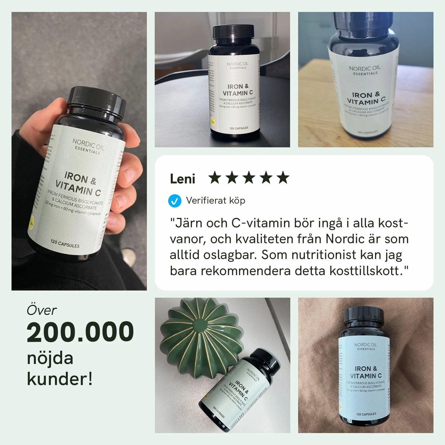 Järn- och C-vitaminkapslar