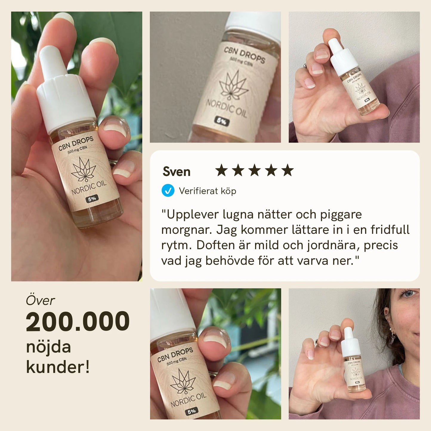 3 för 2 CBN Olja (5%) [Hampa Aromaolja]