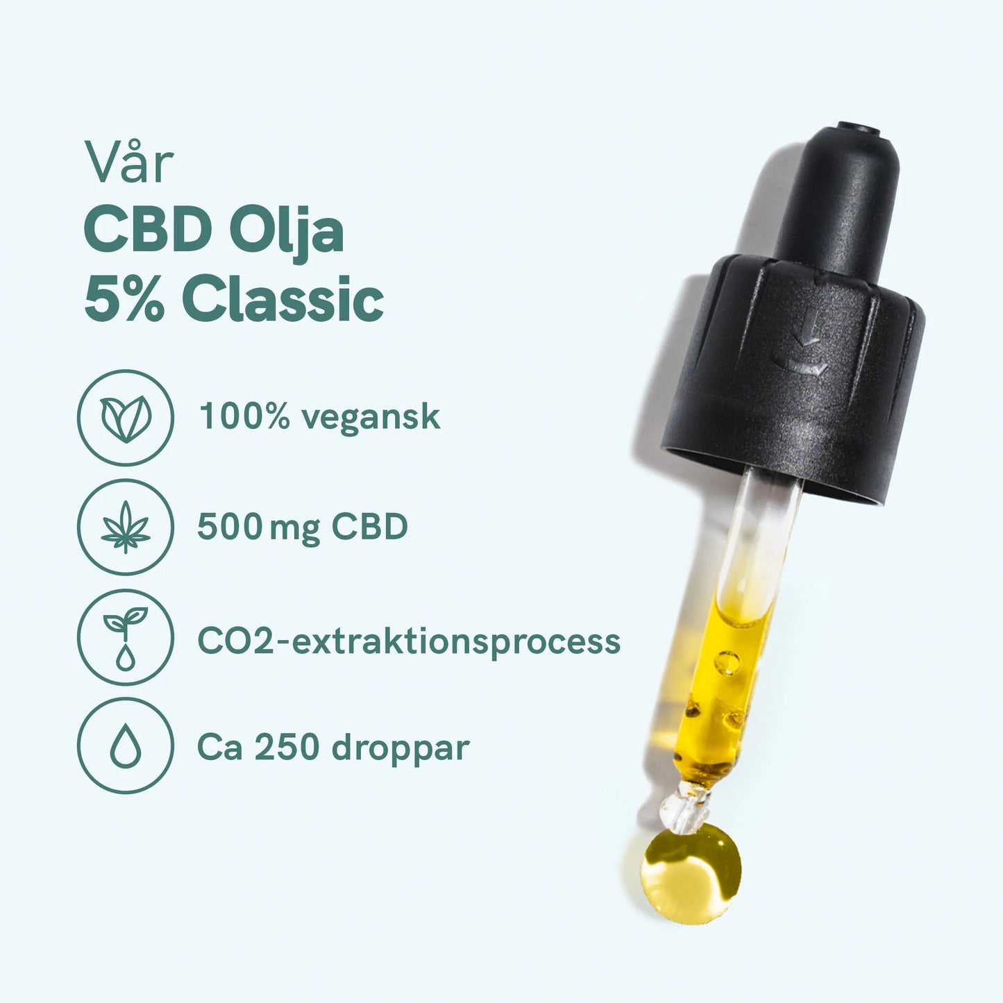 3 x CBD Olja (5%) Classic [Hampa Aromaolja]