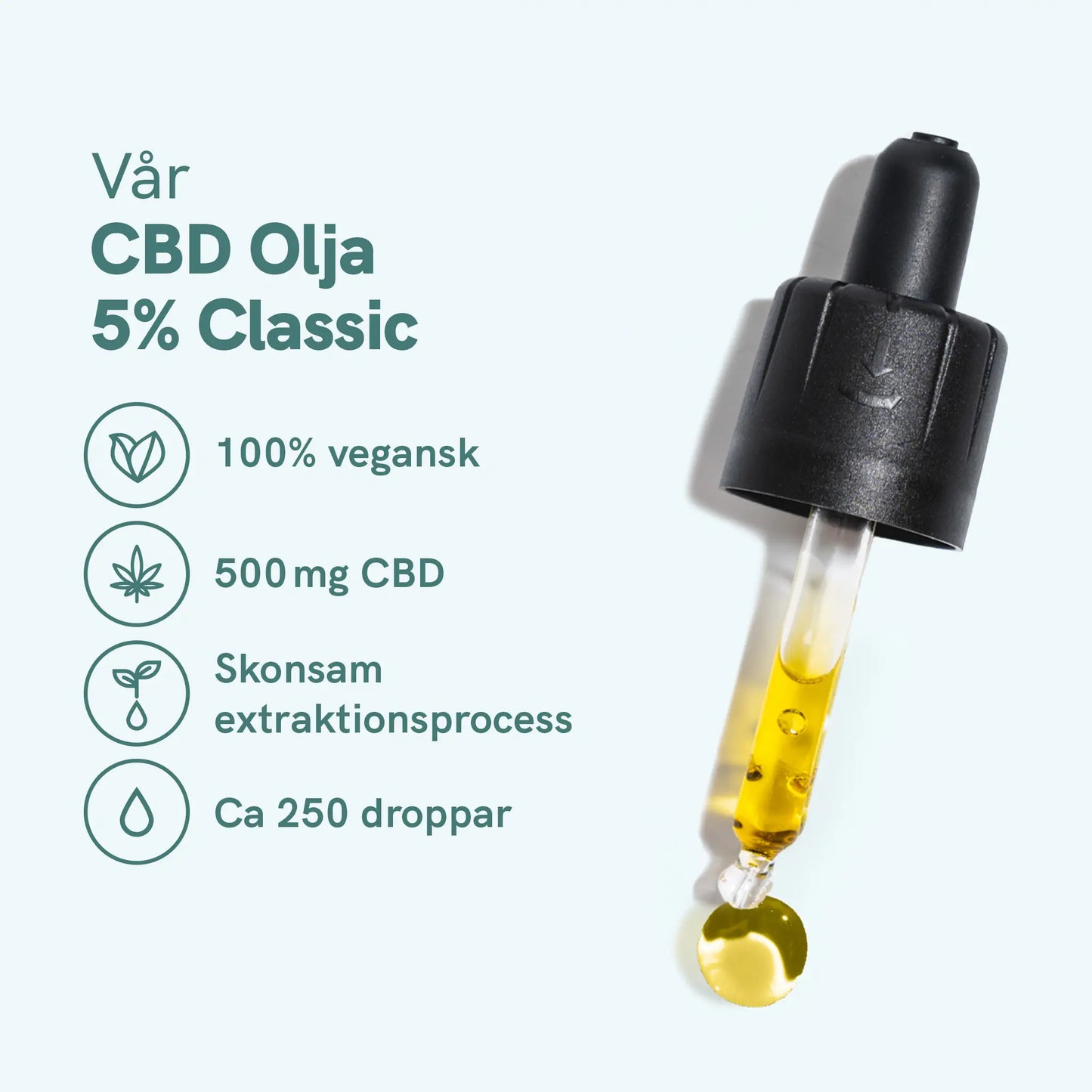 3 x CBD Olja (5%) Classic [Hampa Aromaolja]