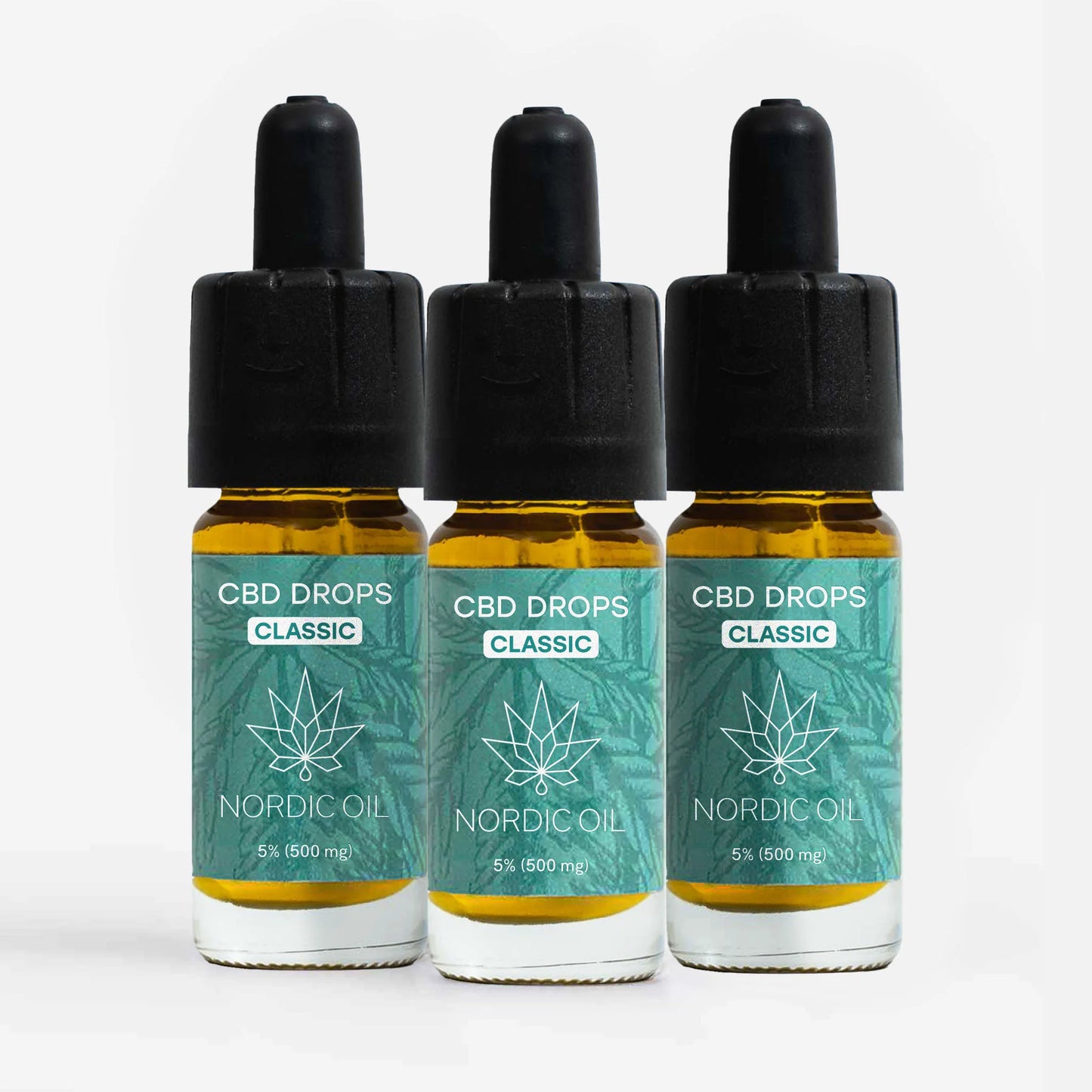 3 x CBD Olja (5%) Classic [Hampa Aromaolja]