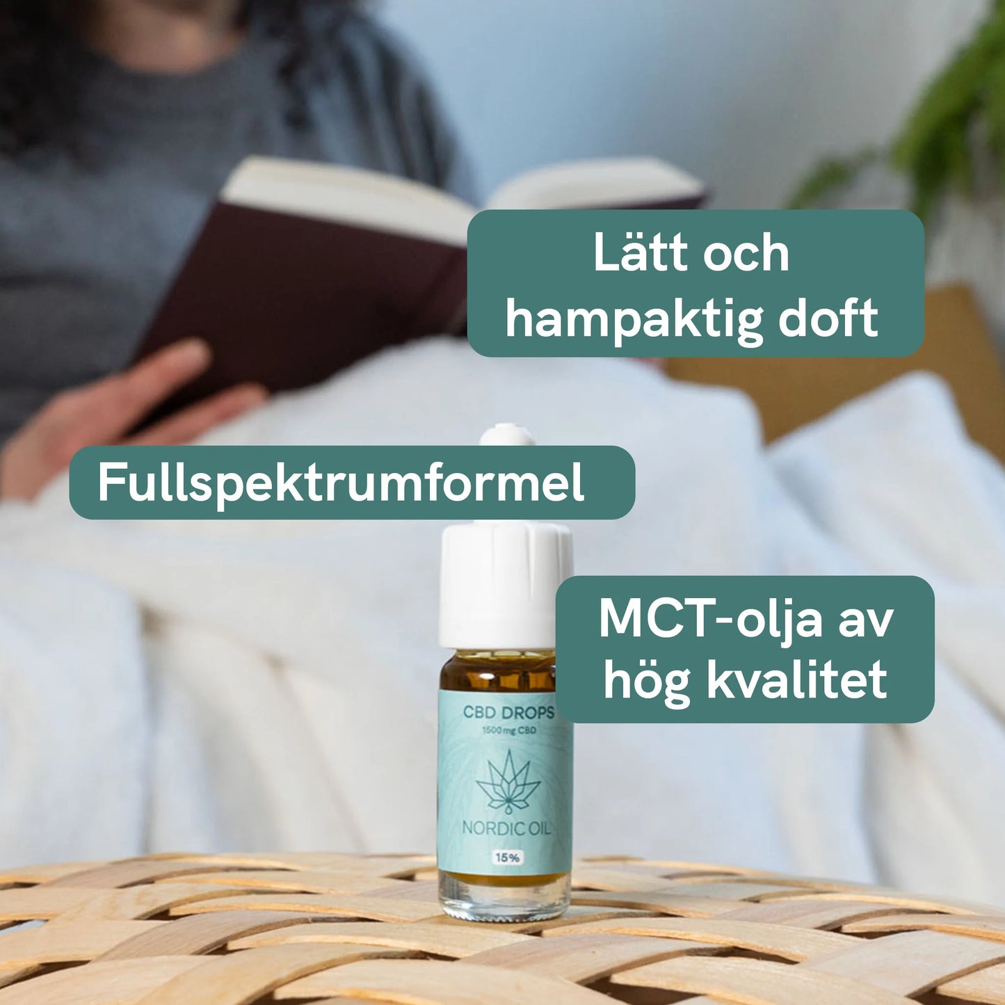 CBD Olja (15%) Plus [Hampa Aromaolja]