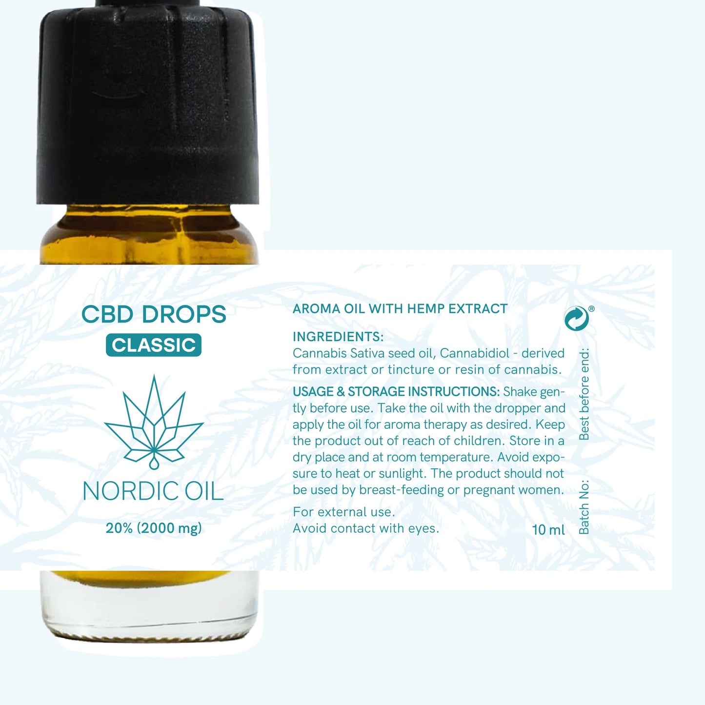 CBD Olja (20%) Classic [Hampa Aromaolja]