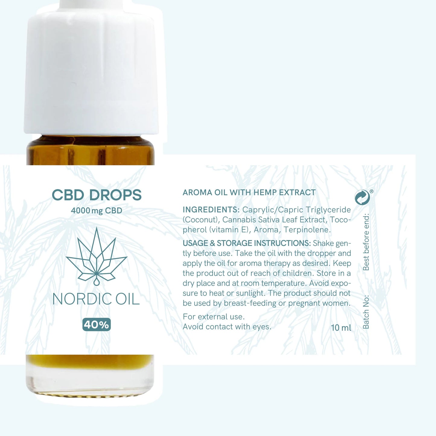 3 för 2 CBD Olja (40%) Plus [Hampa Aromaolja]