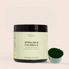 Spirulina- och chlorellapulver