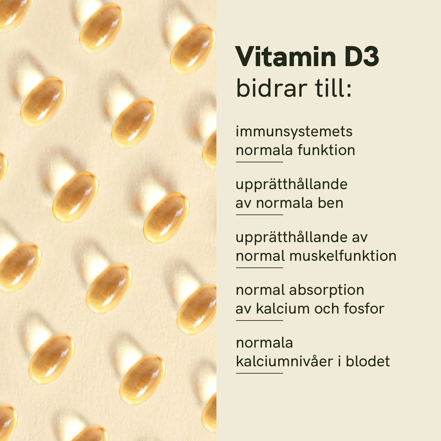 Vitamin D3-kapslar
